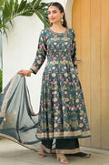 Green Satin Salwar Kameez - SFPRF276803R