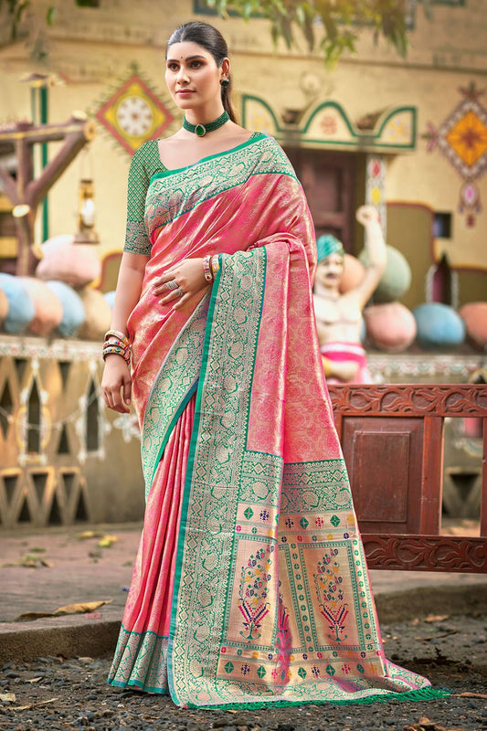 Pink Silk Sarees - SFSGM119302