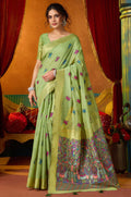 Green Cotton Sarees - SFSJDN46203