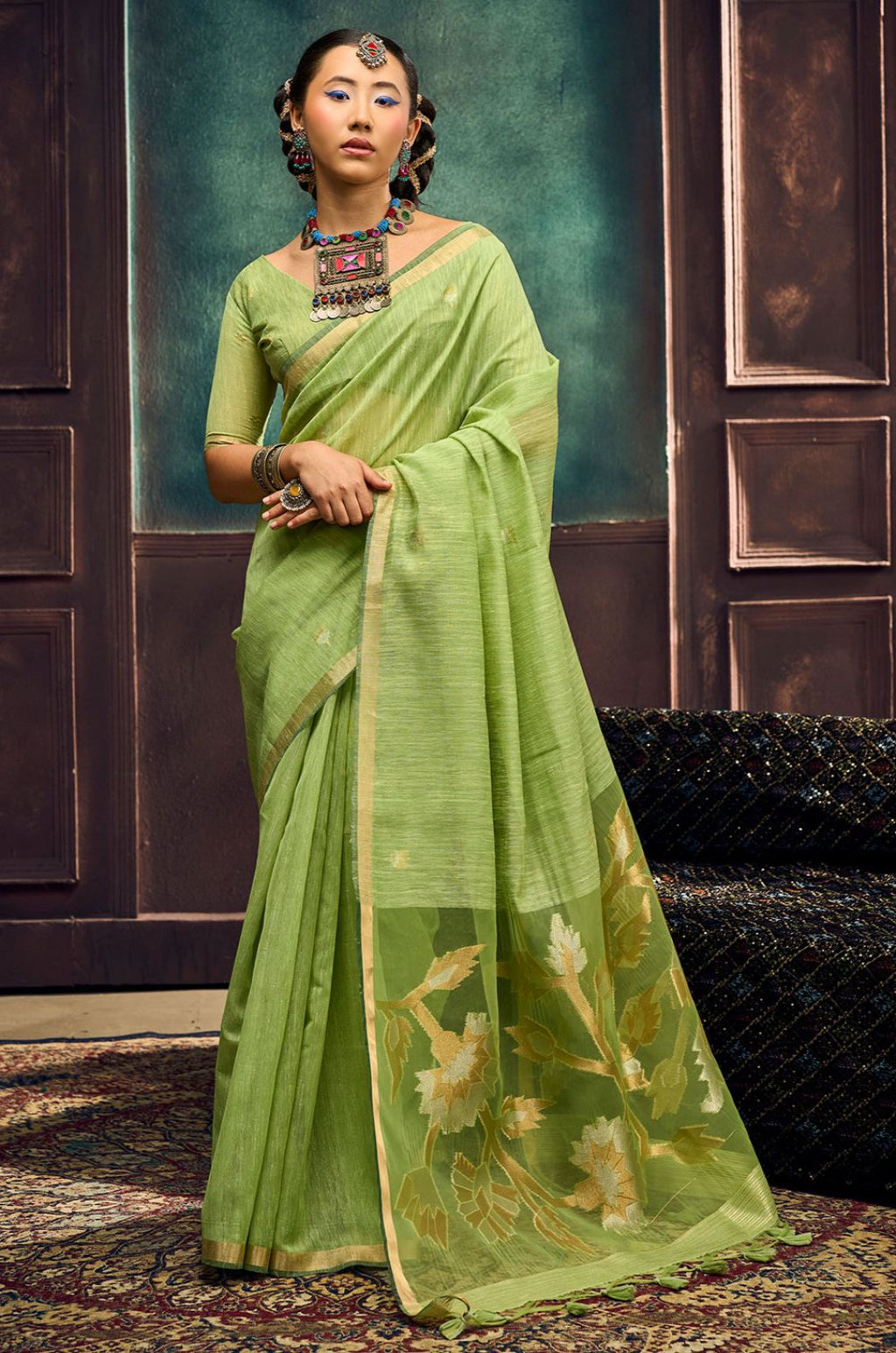 Green Silk Sarees - SFSJDN45205