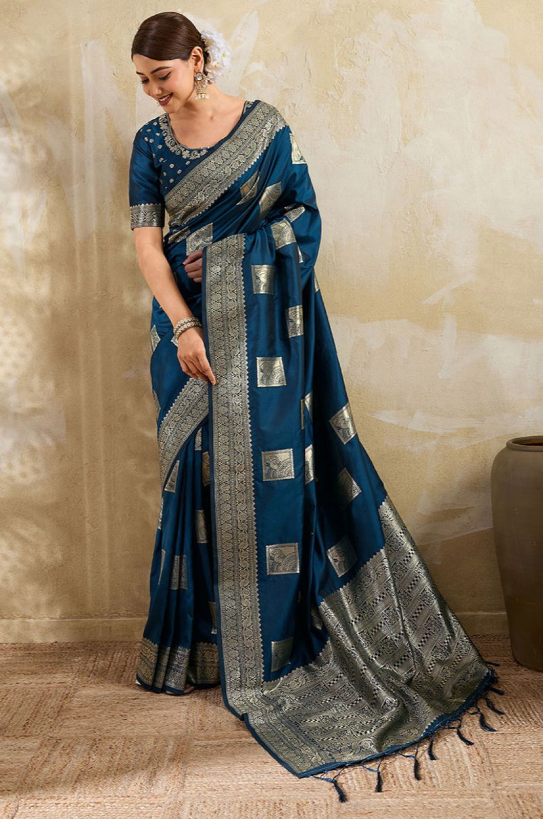Blue Silk Sarees - SFAST20905