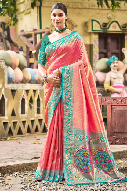 Pink Sangeet Kanjivaram Silk Sarees  SFSGM119204