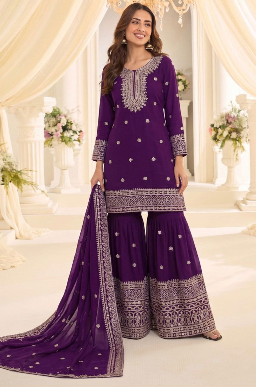 Purple Other Salwar Kameez - SFSA571603R