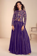 Purple Silk Salwar Kameez - SFYS173703R