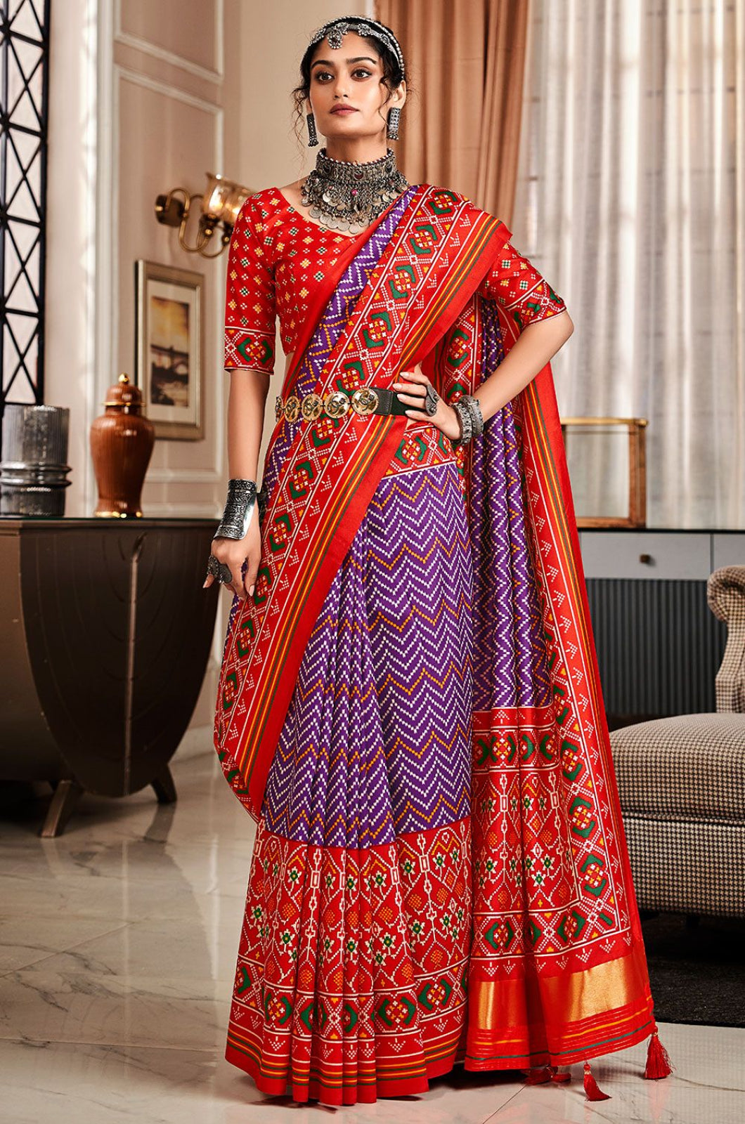 Purple Silk Sarees - SFSA575001