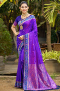 Purple Silk Sarees - SFSGM124406