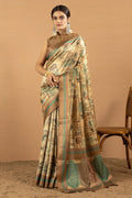 Yellow Jacquard Silk Sarees For Partywear SFSDR1702
