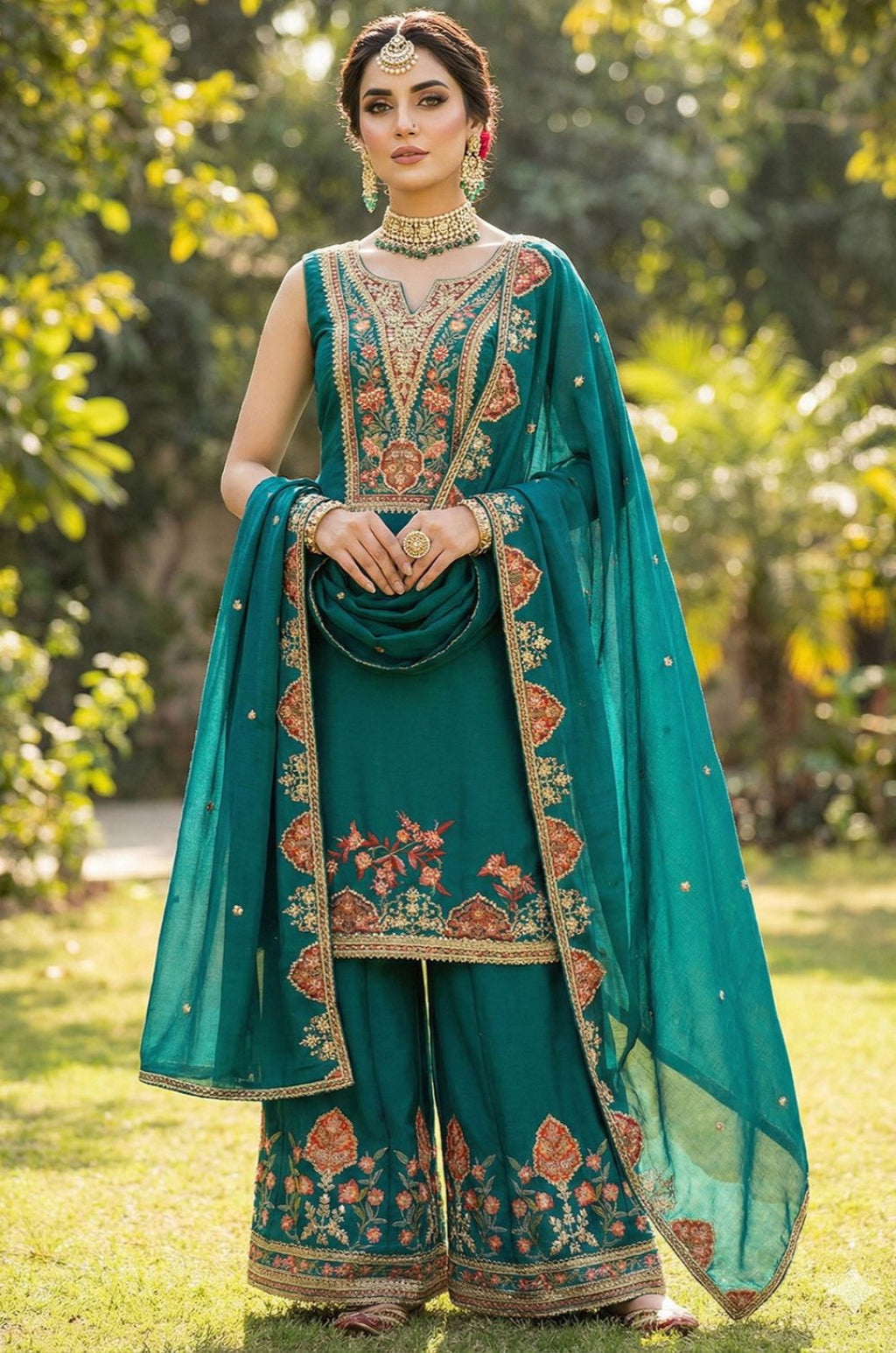 Green Other Salwar Kameez - SFSA517002
