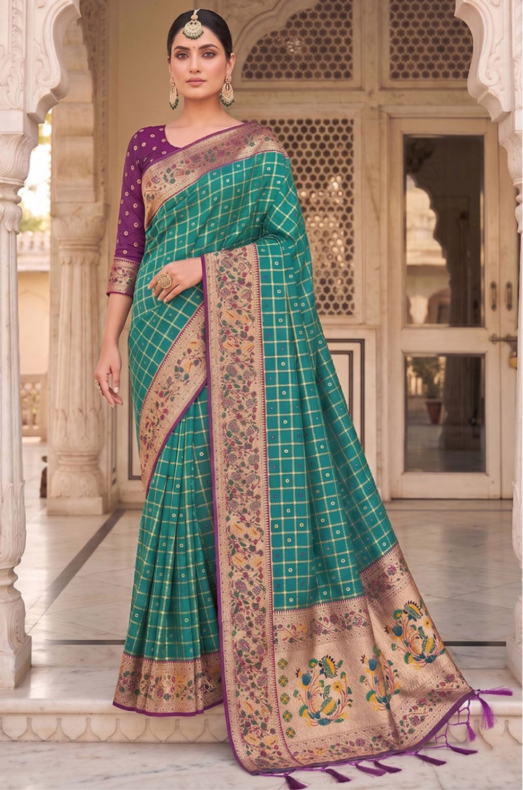 Green Banarasi Sarees - SFPRF279606