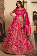Rani Pink Banarasi Lehenga Choli - SFSA522204