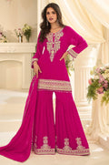 Rani Pink Georgette Salwar Kameez - SFSMT58501R