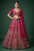 Rani Pink Silk Lehenga Choli - SFANJ3452