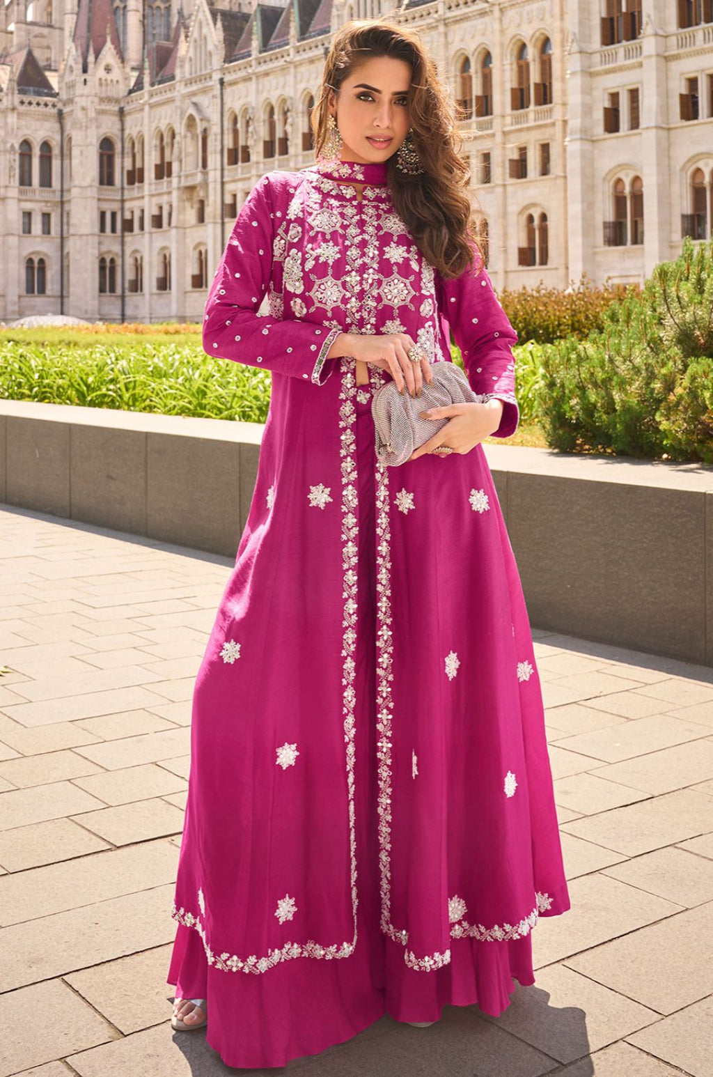 Rani Pink Silk Salwar Kameez - SFYS158103R