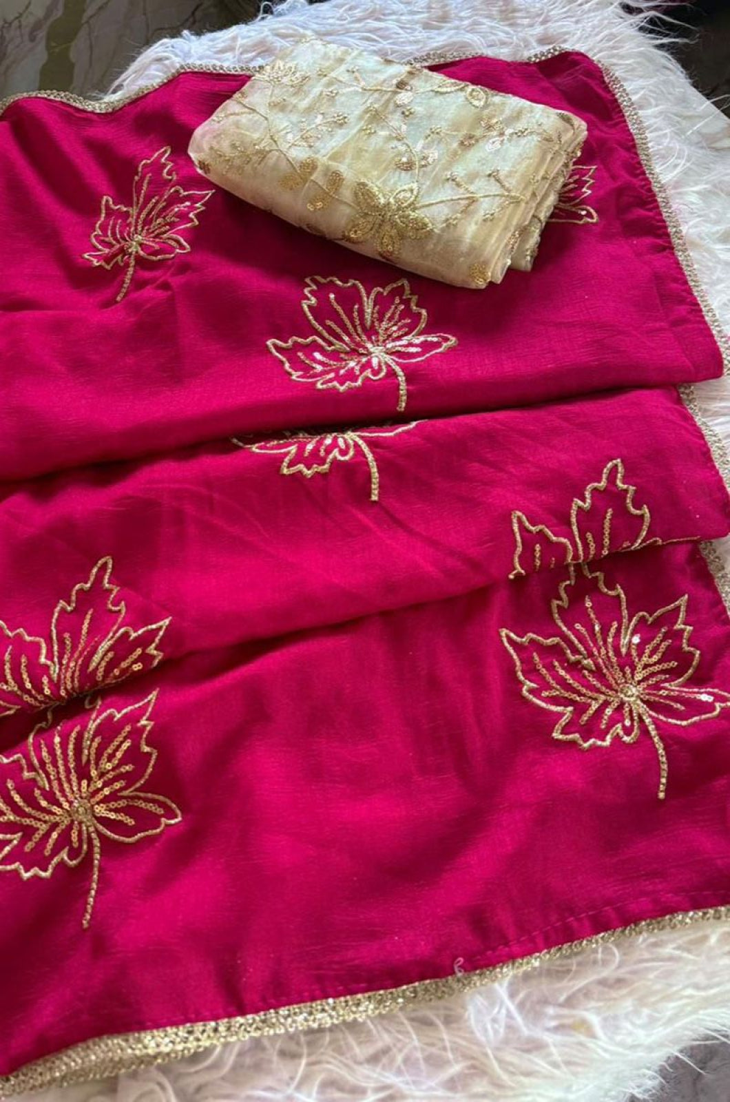 Rani Pink Silk Sarees - SFPRF280201