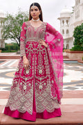 Rani Pink Net Salwar Kameez - SFSA572201