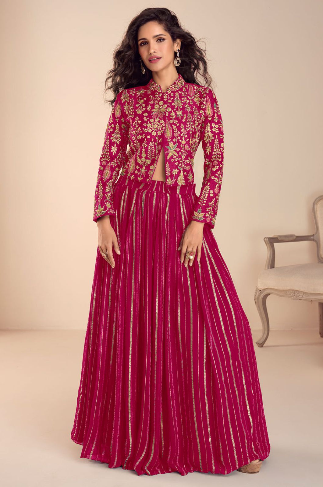 Pink Silk Salwar Kameez - SFYS173701R