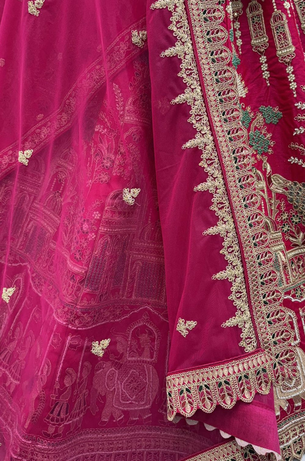 Pink Silk Lehenga Choli - SFANJ3226