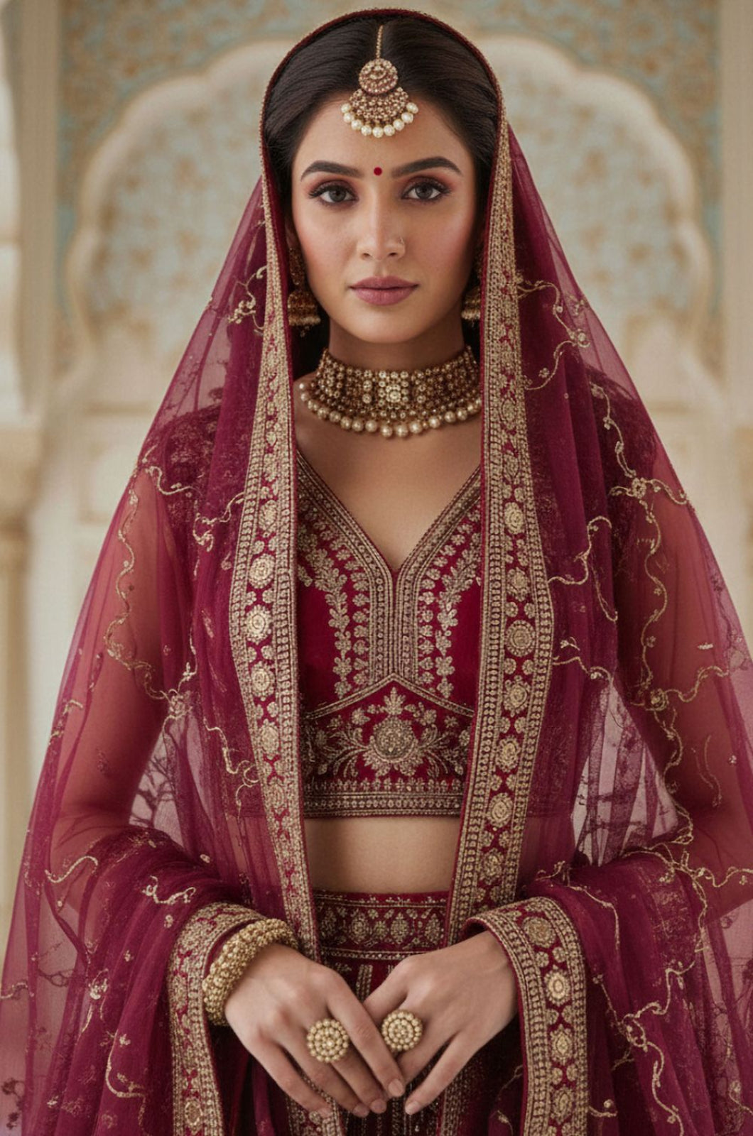 Pink Silk Bridal Lehenga Choli Set SFANJ3173