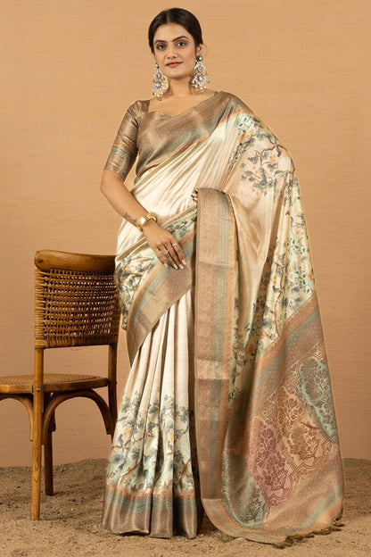 Green Jacquard Silk Sarees For Partywear SFSDR1704