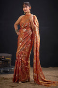 Orange Satin Sarees - SFSA571802