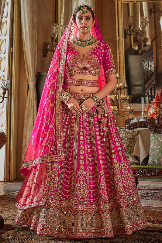 Rani Heavy Bridal Silk Lehenga Choli Set SFSJDN34009