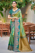 Green Silk Sarees - SFSGM124301