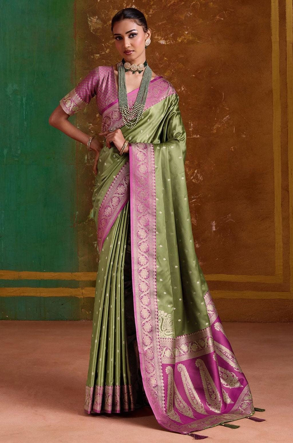 Green Silk Sarees - SFSJDN44003