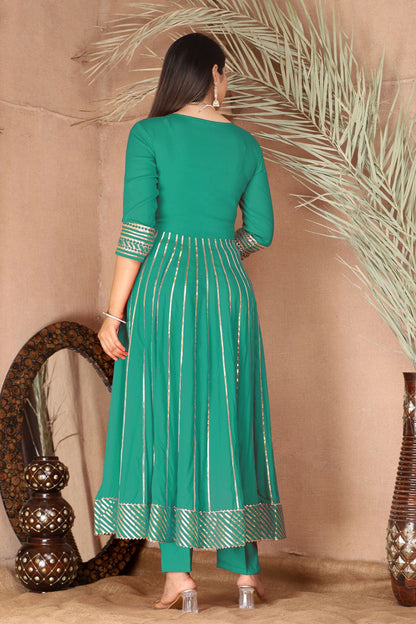 Green Rayon Salwar Kameez - SFSBR1312R