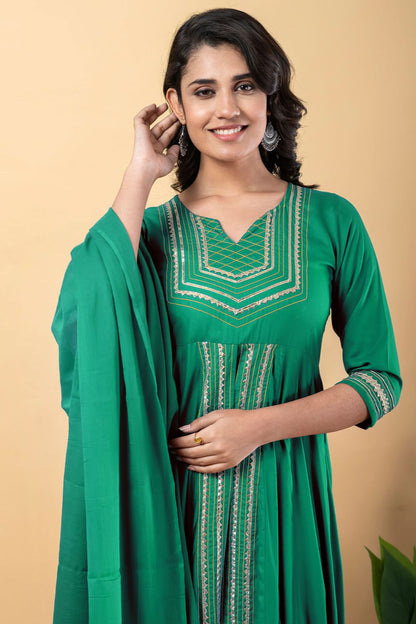 Green Rayon Plus Size Indian Sangeet Salwar Kameez  SFSBR1102R