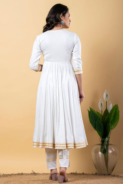 White Rayon Plus Size Indian Sangeet Salwar Kameez SFSBR1104R