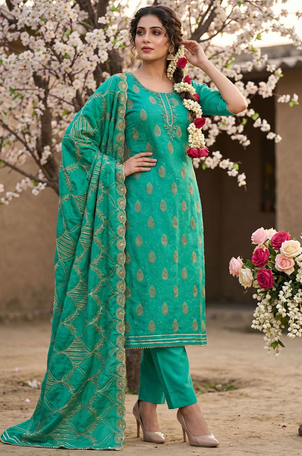 Green Other Salwar Kameez - SFEDC28704