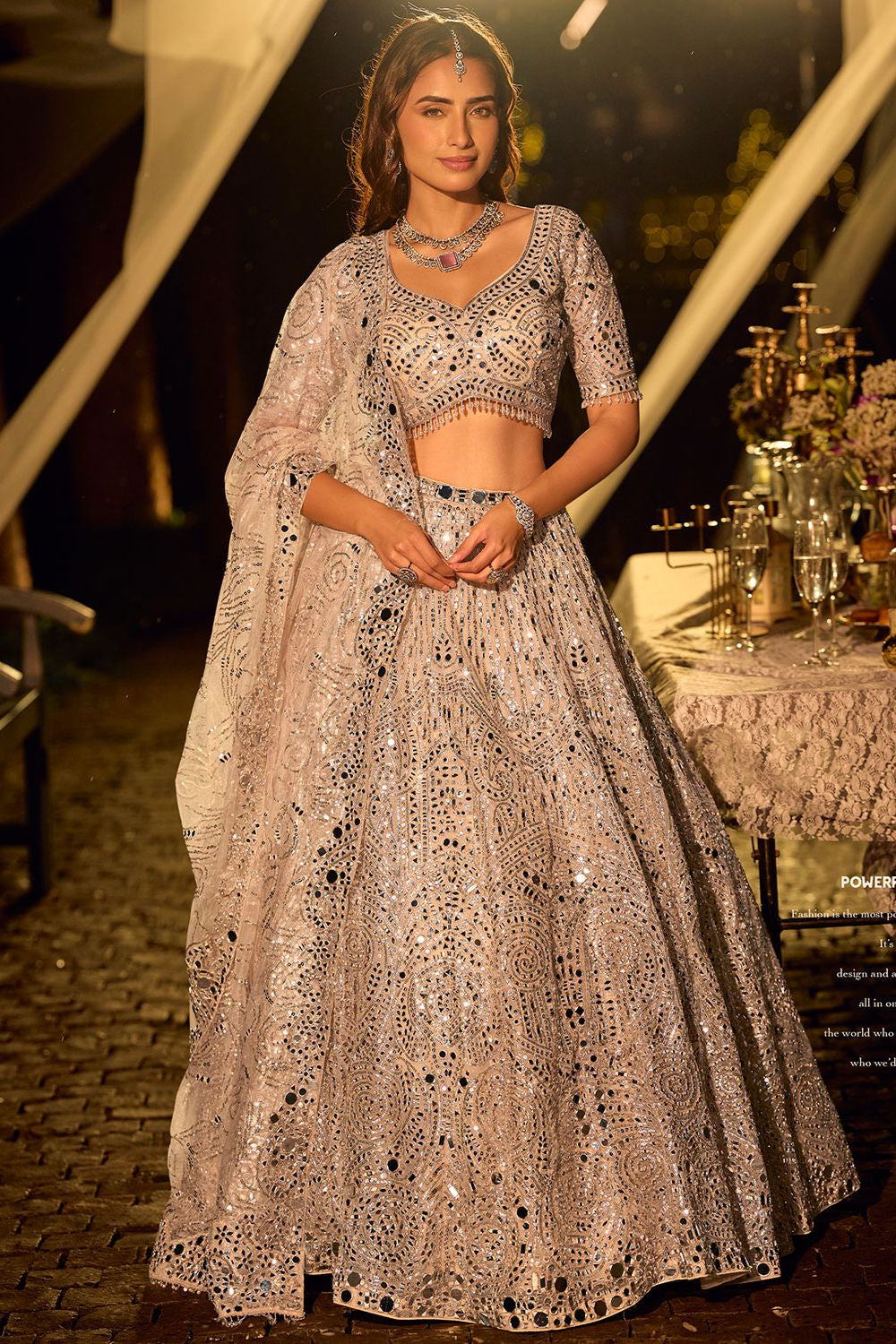 Grey Net Lehenga Choli - SFYS168305R
