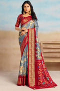 Grey Patola Sarees - SFSA574804