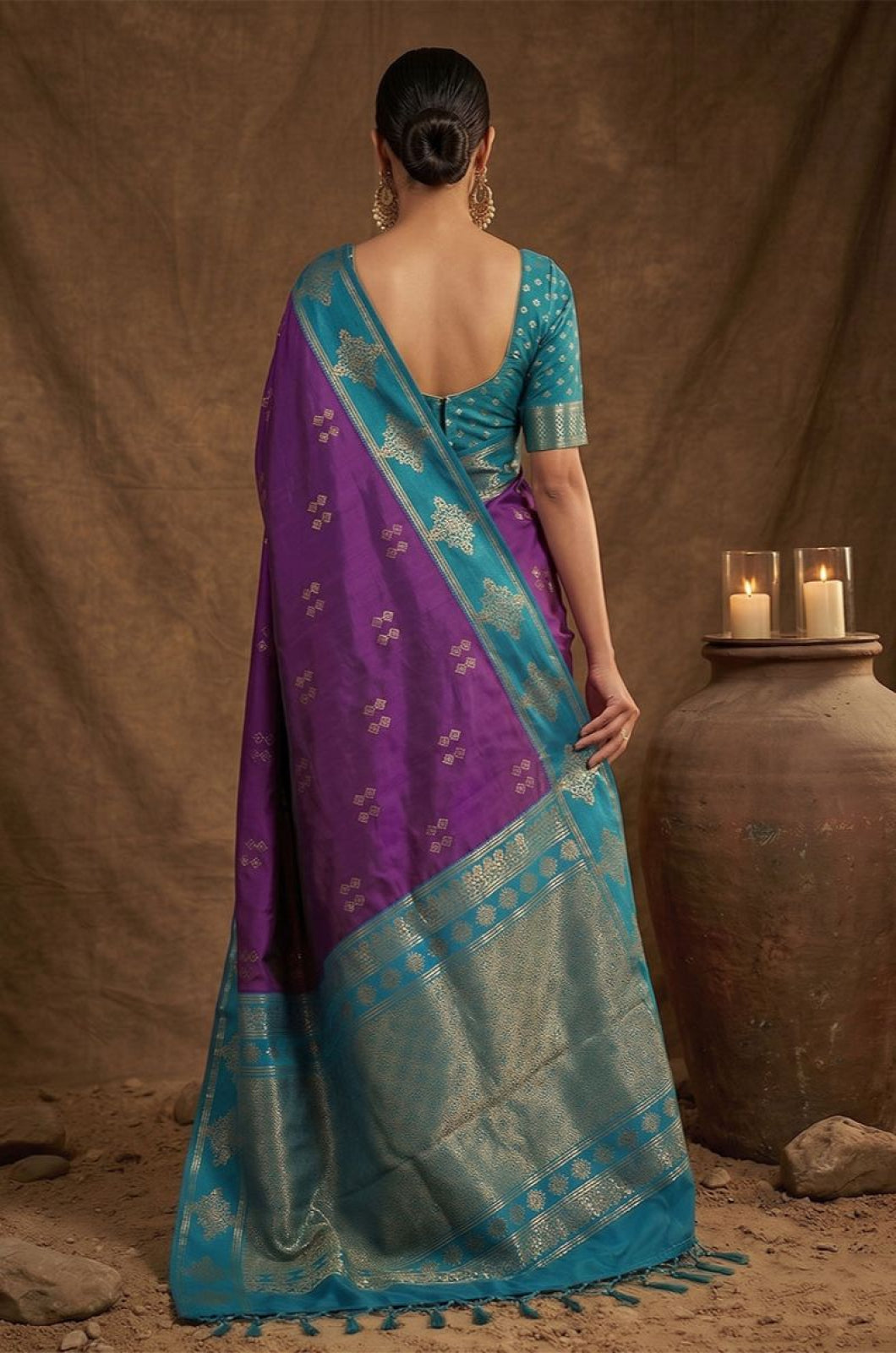 Purple Silk Sarees - SFAST20801