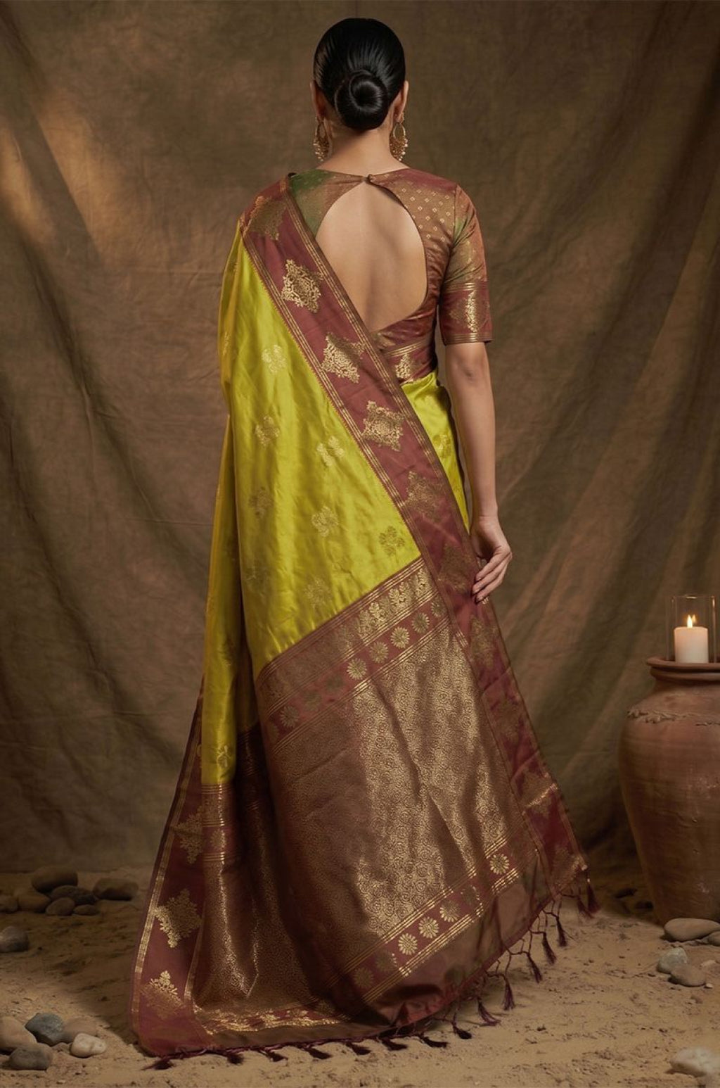 Green Silk Sarees - SFAST20804