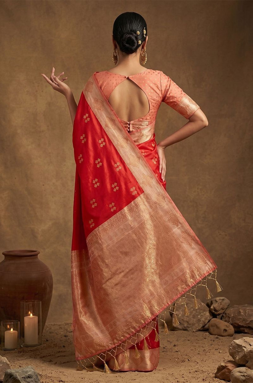 Red Silk Sarees - SFAST20805