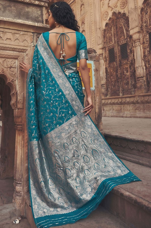 Firozi Art Silk Sarees - SFAST21603