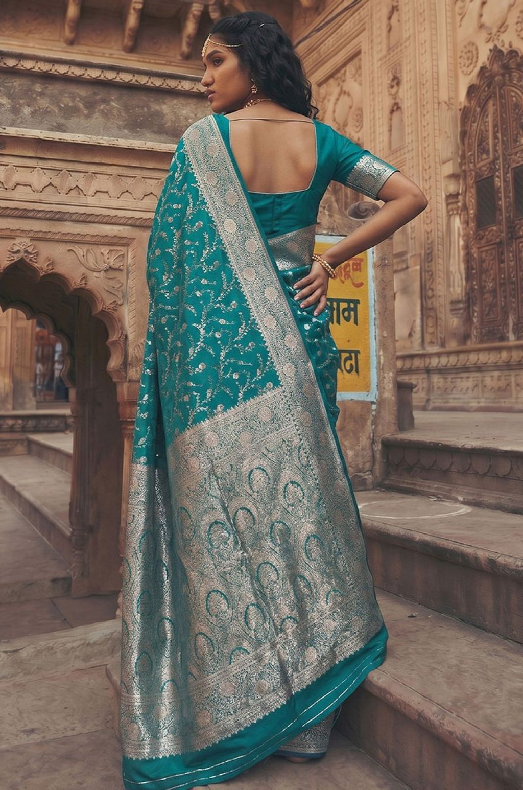 Firozi Art Silk Sarees - SFAST21605