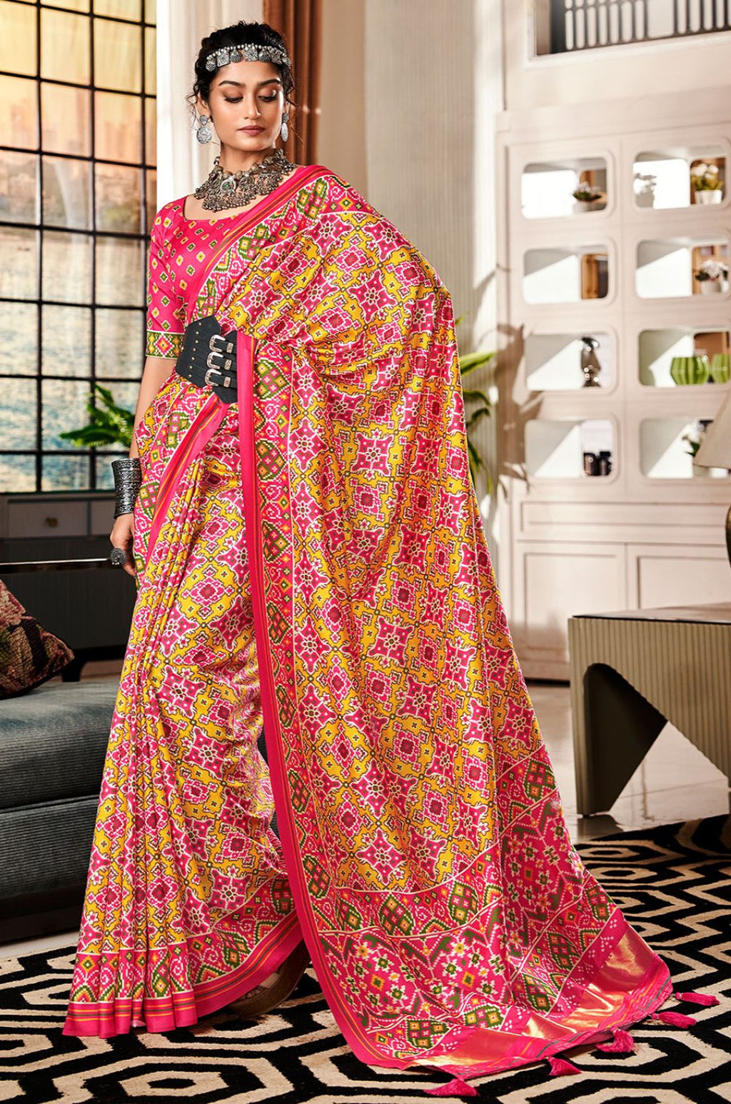 Yellow Silk Sarees - SFSA575004