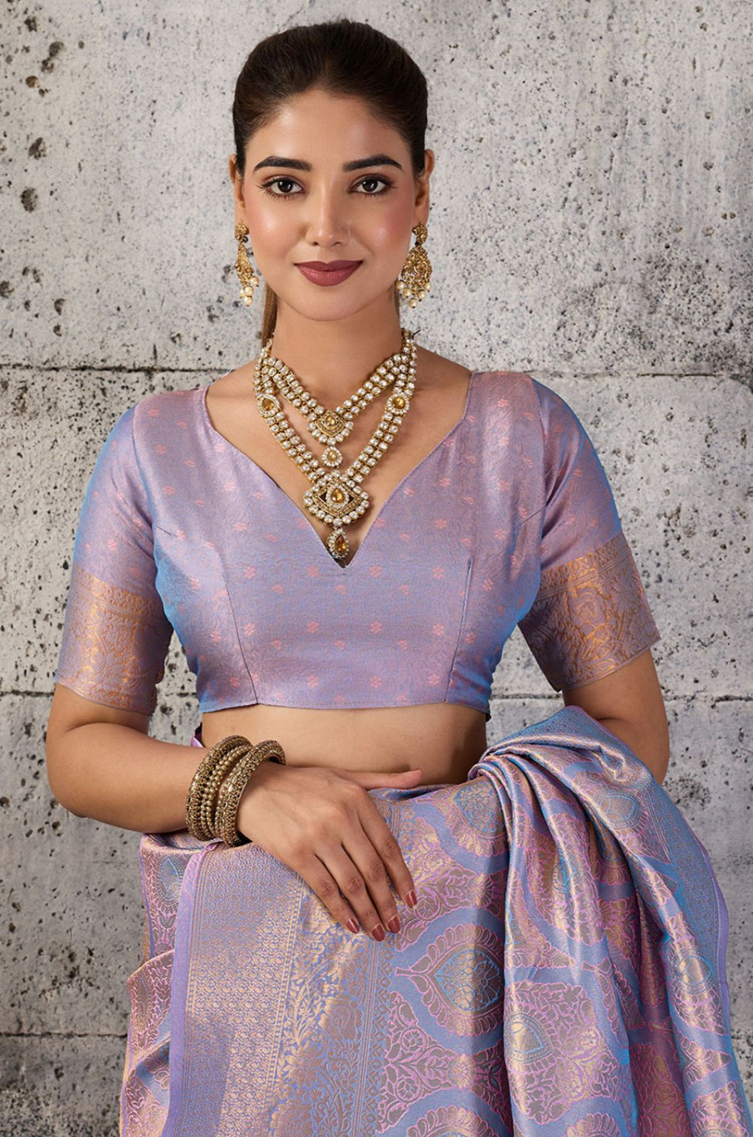 Purple Kanjivaram Sarees - SFAST21502