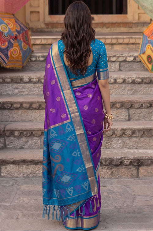 Purple Silk Sarees - SFAST22202