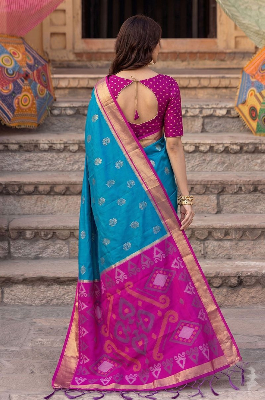 Blue Silk Sarees - SFAST22206