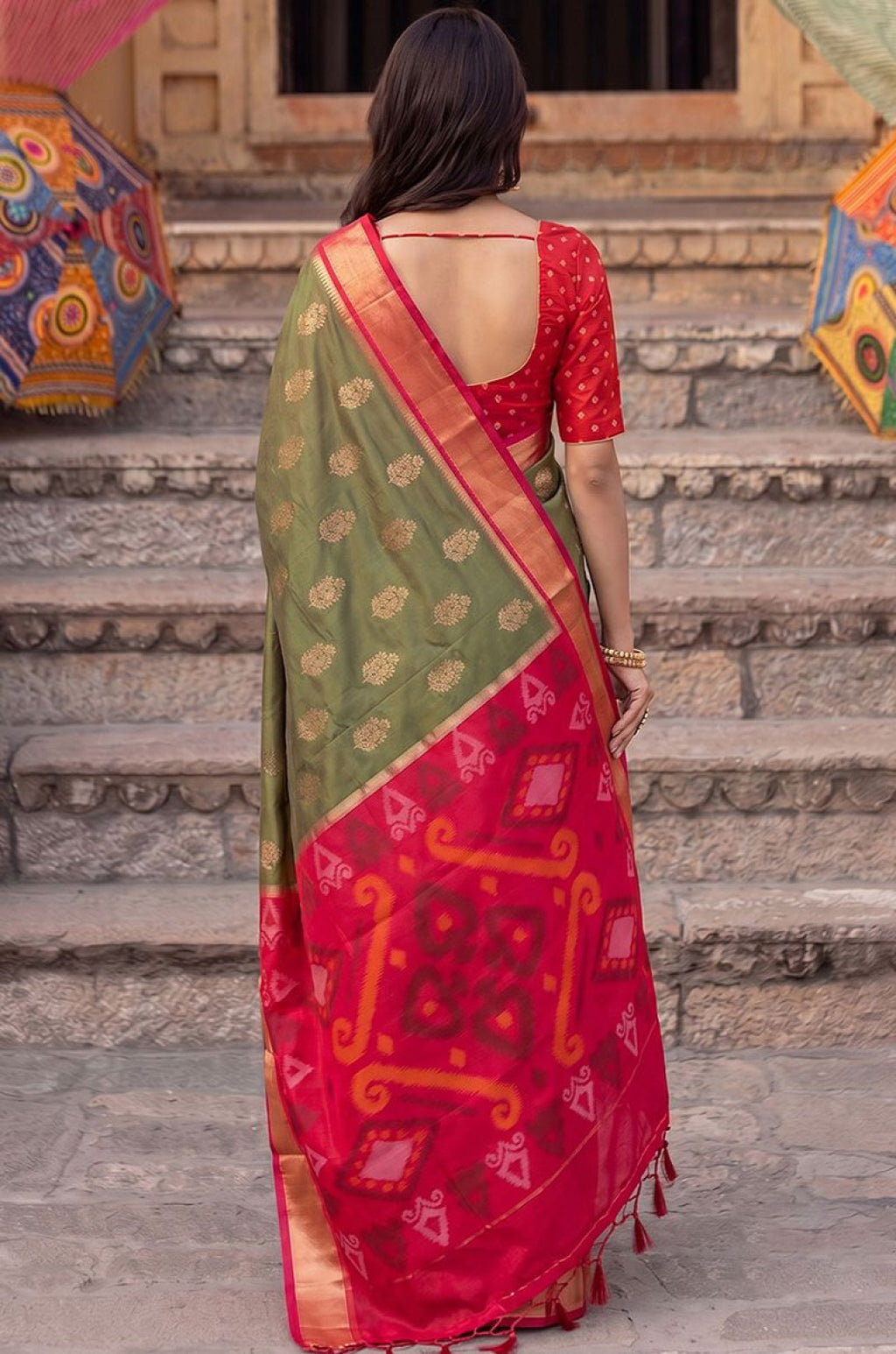 Green Silk Sarees - SFAST22207