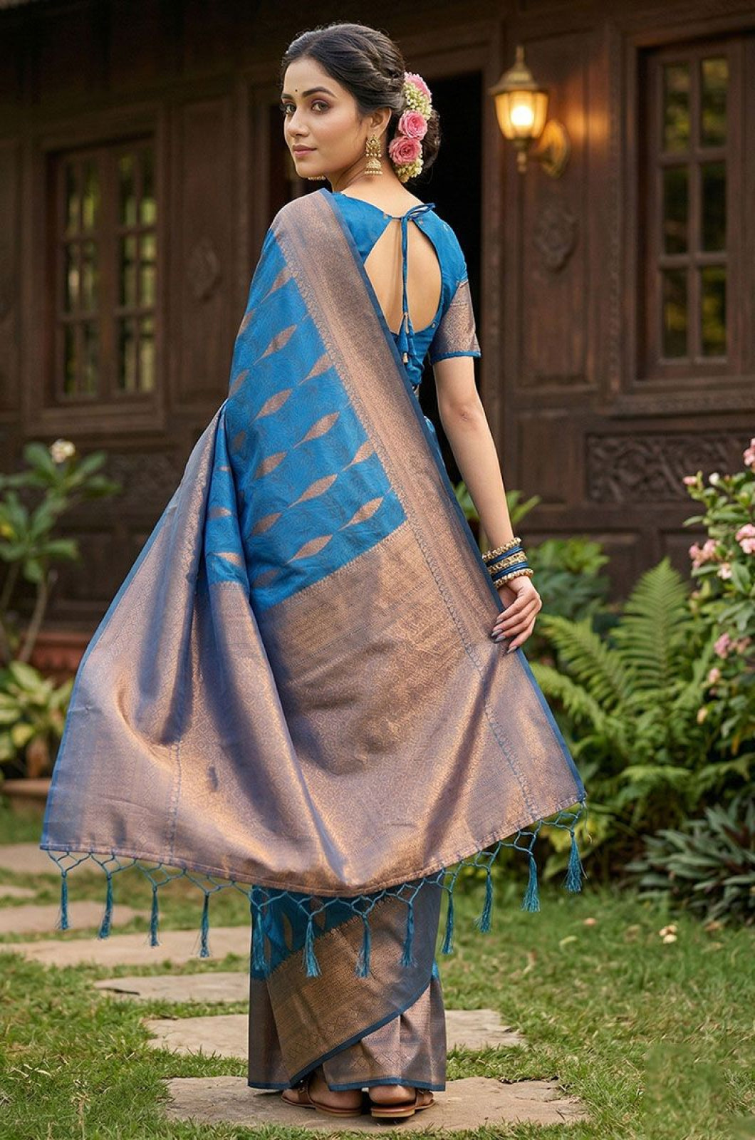 Blue Silk Sarees - SFAST20601