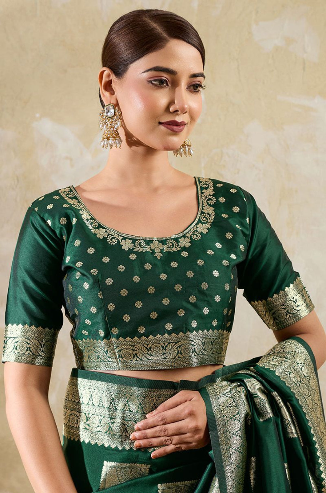 Green Silk Sarees - SFAST20901