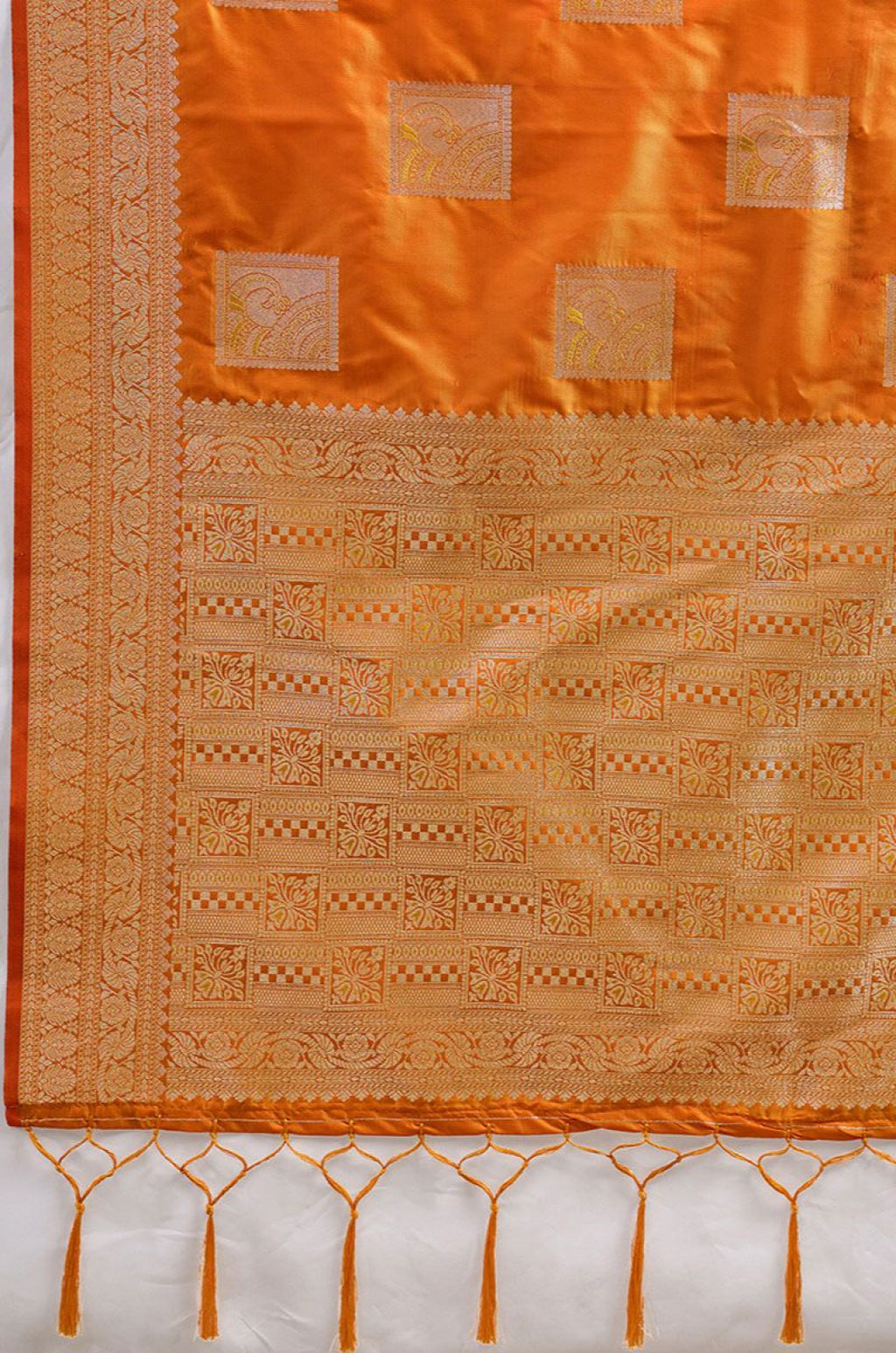 Orange Silk Sarees - SFAST20902