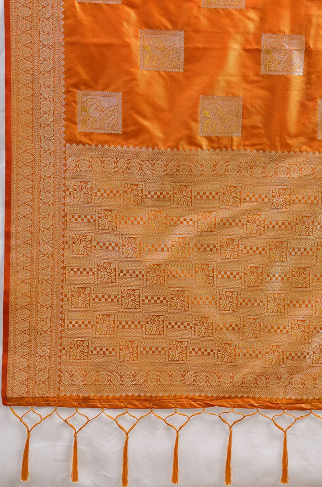Orange Silk Sarees - SFAST20902