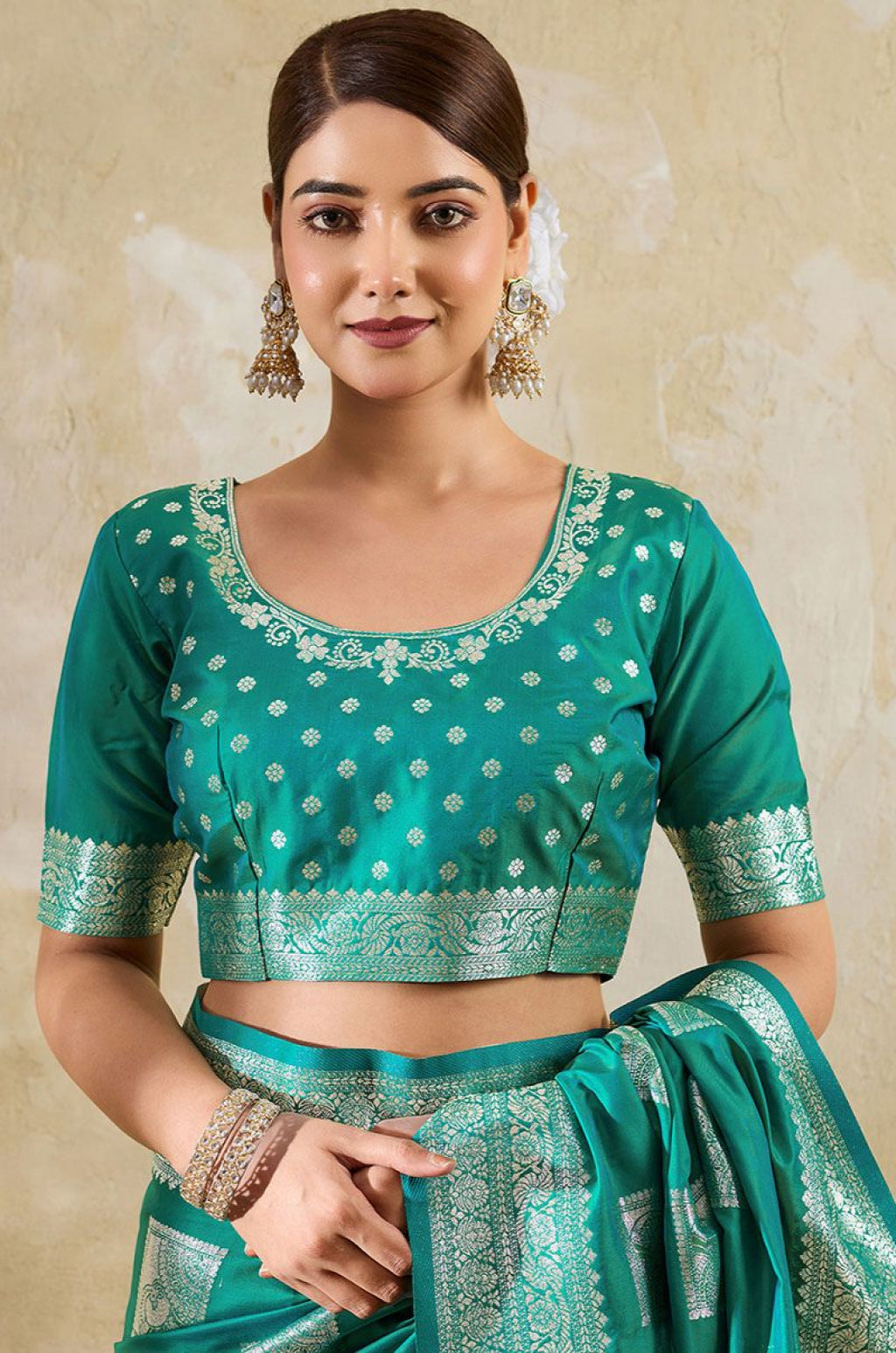 Green Silk Sarees - SFAST20903