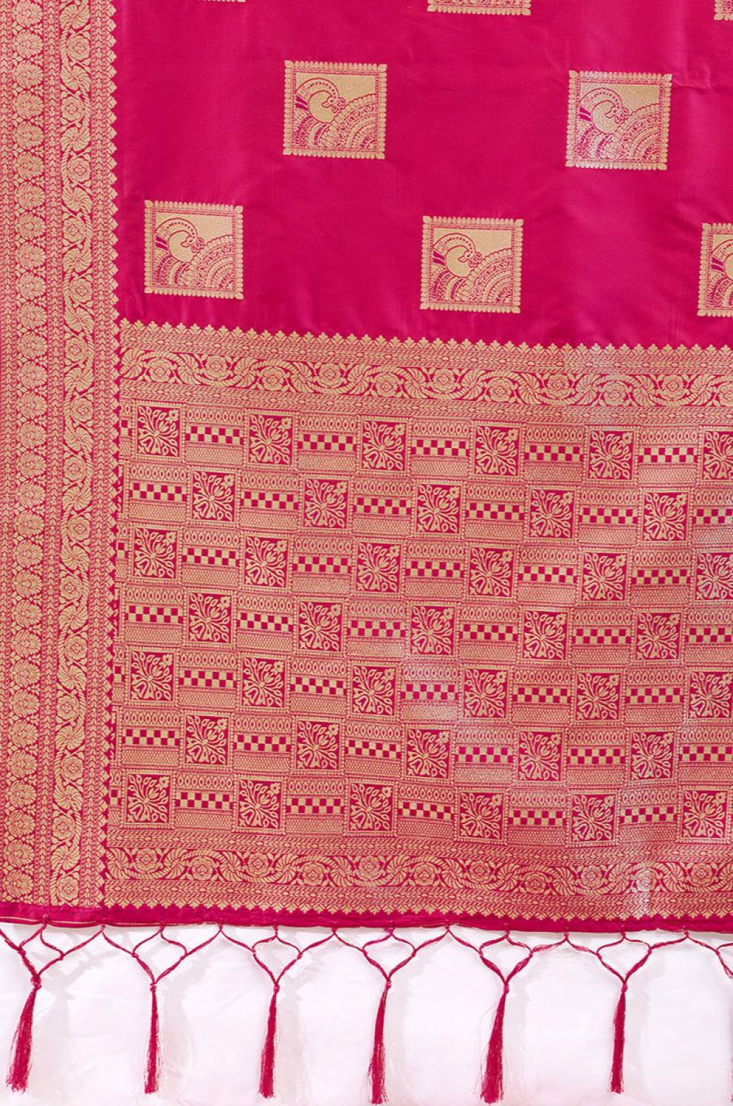 Rani Pink Silk Sarees - SFAST20906