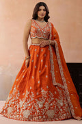 Orange Tissue Lehenga Choli - SFROY571723